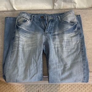 women’s very low rise Blue Jeans